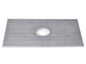 Shower Curb Kit, 1524x965mm Shower Tray  Kit with 160mm Central Drain, Lightweight EPS Shower Installation Kits with 2 Waterproof Cloths, Shower Pan Slope Sticks Fit for Bathroo