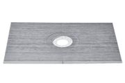 Shower Curb Kit, 1524x965mm Shower Tray  Kit with 160mm Central Drain, Lightweight EPS Shower Installation Kits with 2 Waterproof Cloths, Shower Pan Slope Sticks Fit for Bathroo