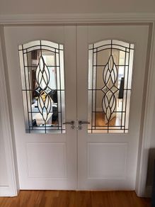 Double Doors with Lead Glass for Sale
