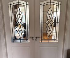 Double Doors with Lead Glass for Sale
