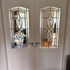 Double Doors with Lead Glass for Sale
