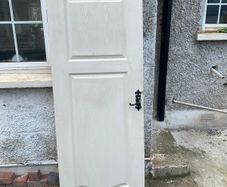 Solid White Timber Internal Door - Door 4