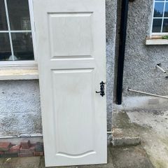 Solid White Timber Internal Door - Door 4