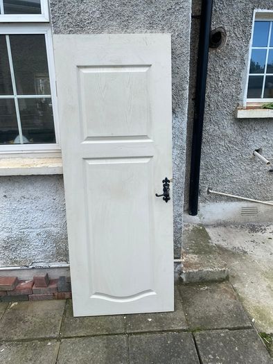 Solid White Timber Internal Door - Door 4