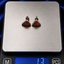 Vintage 925 Sterling Silver & Red Coral Stud Earrings Image 10