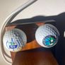 Hand -made tabletop lamp incorporating 4 golf balls Image 5