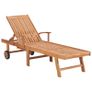 Sun Loungers 2 pcs Solid Teak Wood Image 3