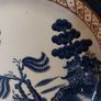 Fabulous & Collectable Booths Real Old Willow 8.5" Salad Plate in the Mid Blue, Sepia & Gilt Version Image 2