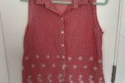 [clothes for adults] Lovely summer red top, size Large