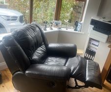 Brown Leather Recliner