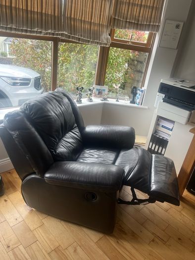Brown Leather Recliner