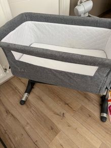 Babylo Cozi Sleeper Bedside Crib Flint