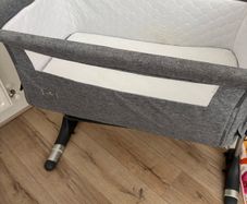 Babylo Cozi Sleeper Bedside Crib Flint