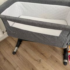 Babylo Cozi Sleeper Bedside Crib Flint
