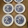 Vintage Arklow Pottery Willow Pattern 6 Dinner Plates as New Image 3
