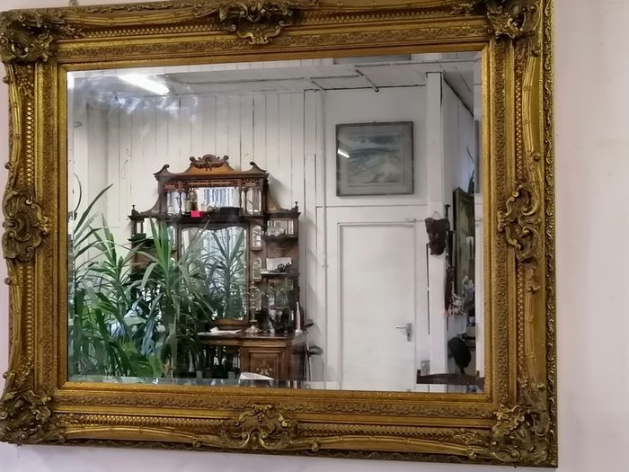 Rococo style beveled mirror