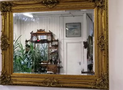 Rococo style beveled mirror