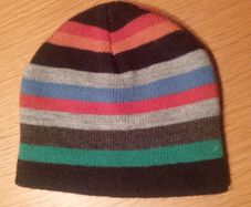 Hat Striped boys -Children -girls Winter -Beanie -Size 6-12 months