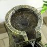 4 Tier Garden Water Fountain with Stone Look Bowls and Adjustable Flow Image 6