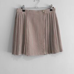 New Primark Pleated Houndstooth Check Mini Skirt