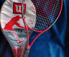 Vintage Early-2000s Wilson Mach Pro Tennis Racket