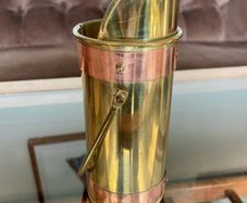 Old Dutch Design Brass Copper Long Match Stick Holder