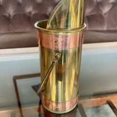 Old Dutch Design Brass Copper Long Match Stick Holder