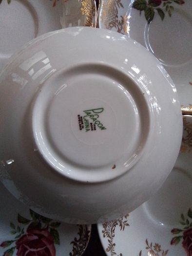Five Paragon Saucers