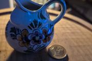 Vintage Miniature Floral Holland Handpainted Pitcher Vase