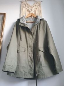 Khaki Green S.oliver Parka Size Large