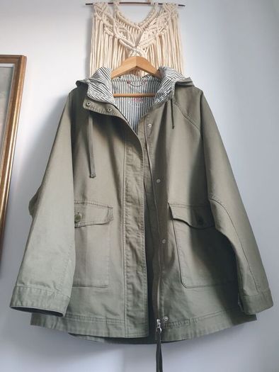 Khaki Green S.oliver Parka Size Large