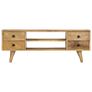 TV Cabinet 110x35x40 cm Solid Mango Wood Image 3