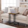 _Side Table Sofa Table Coffee Table Easy to Assemble Sturdy Living Room Table on Wheels Image 2