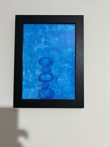Blue abstract painting