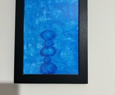 Blue abstract painting