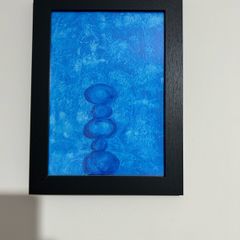Blue abstract painting