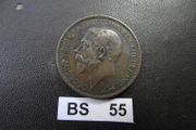1924 Great Britain. George V. Half Penny