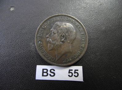 1924 Great Britain. George V. Half Penny