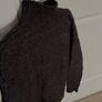 Black Shimmer Ribbed Turtleneck Sweater Image 3