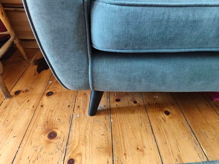 Grey fabric sofa