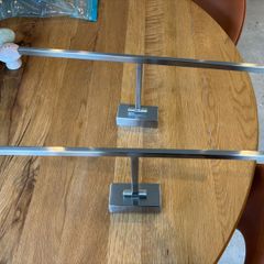 Pair of LED Picture Lights 18" Brushed Chrome
