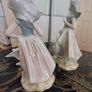 Large Vintage Girl with Goose Figurine by Tengra Image 4