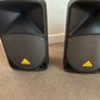 2 Behringer B112D speakers | 2 Millenium speaker stands Image 3