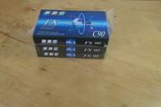 3 Vintage BBC FX 90 Blank Cassette Tapes Type I Normal Bias C90 Sealed