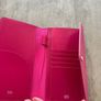 Pink travel holder - from recycled leather Image 2