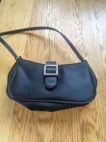 Black Satin Evening Purse for Sale