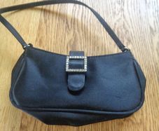 Black Satin Evening Purse for Sale