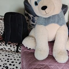 Large stuffed dog