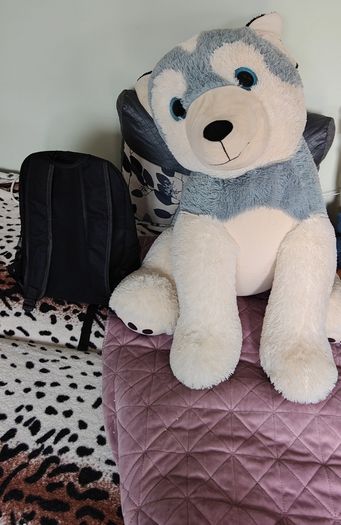 Large stuffed dog