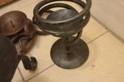 Vintage Forged Tall Iron Candle Holder and 5 others.